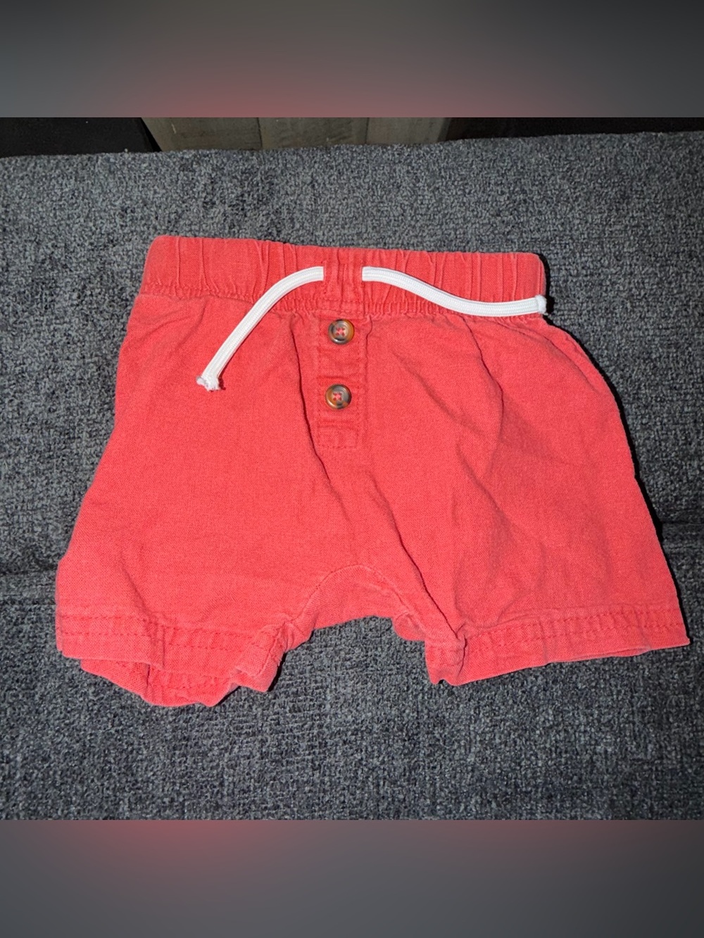 Carter's‎ 9 month shorts boy girl Pull-On Shorts with White Drawstring